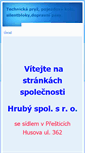 Mobile Screenshot of hrubysro.cz
